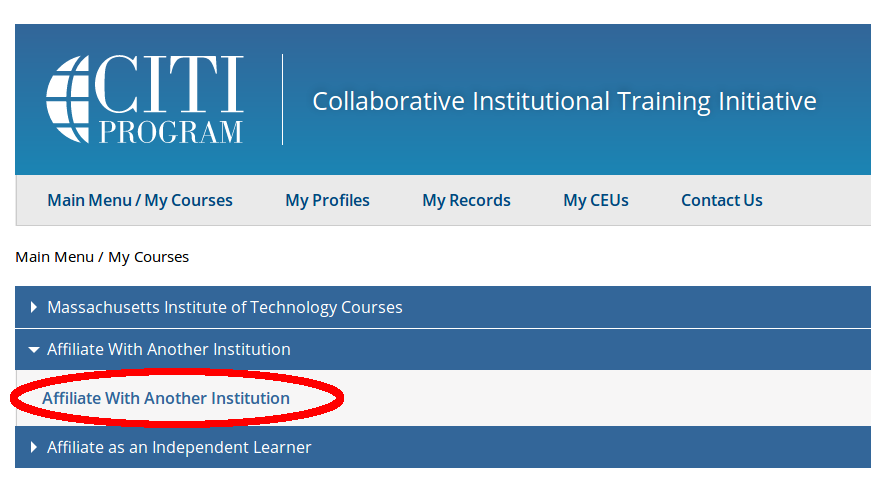 Citi course instructions 1